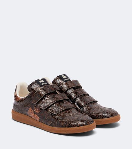 Baskets Beth en cuir façon serpent - Isabel Marant - Modalova