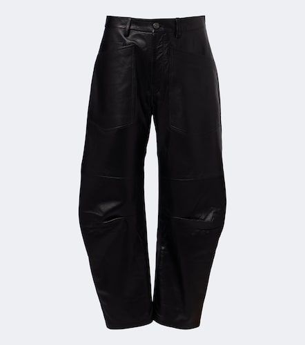 Nili Lotan Pantalon tonneau en cuir - Nili Lotan - Modalova