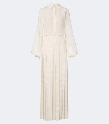 Fendi Robe longue en crêpe de soie - Fendi - Modalova