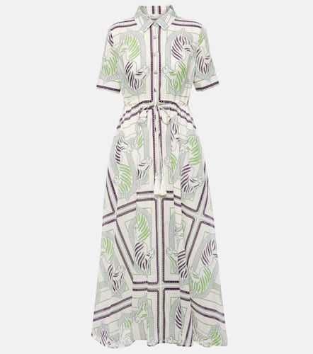 Robe chemise imprimée en coton - Tory Burch - Modalova