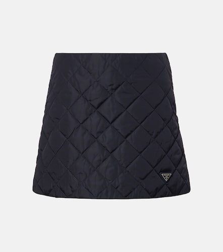 Mini-jupe matelassée en Re-Nylon - Prada - Modalova