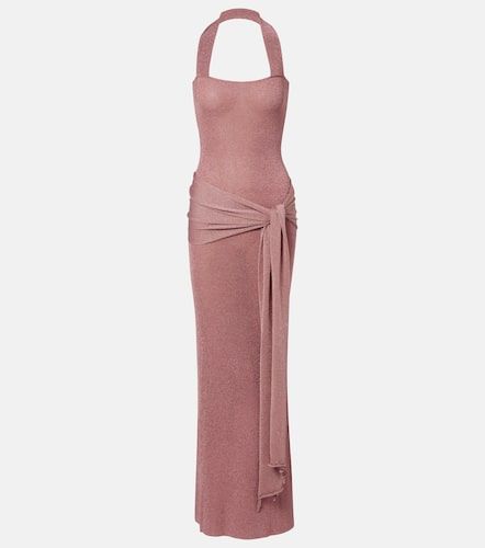Robe longue en maille lamée - Aya Muse - Modalova