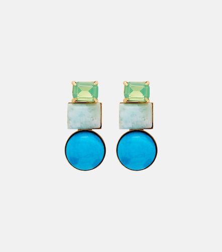 Boucles d'oreilles Azurine à cristaux - Jennifer Behr - Modalova