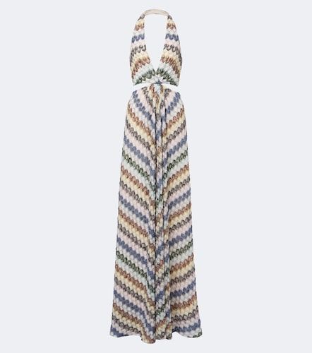 Robe longue en lamé à découpes zigzag - Missoni - Modalova