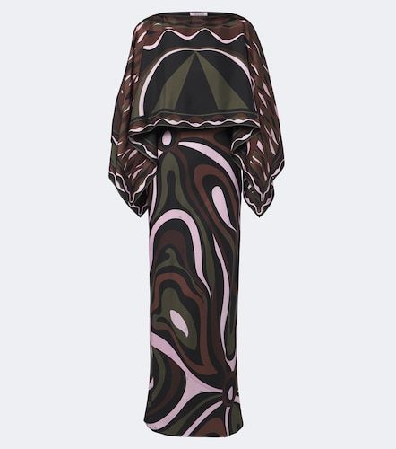 Robe longue Marmo and Dune en soie - Pucci - Modalova