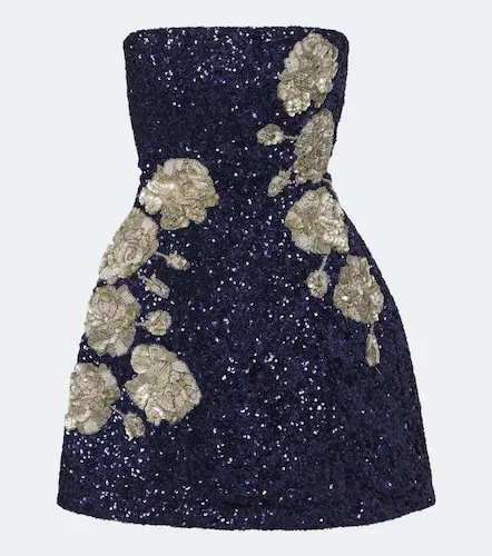 Là Fuori Robe bustier Midnight Rosette en soie - La Fuori - Modalova