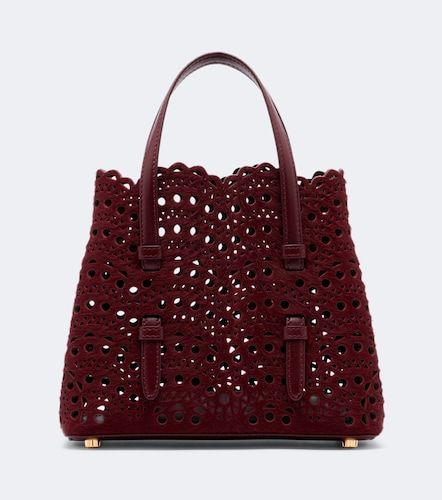 Alaïa Sac Mina 20 Small en cuir façon poulain - Alaia - Modalova