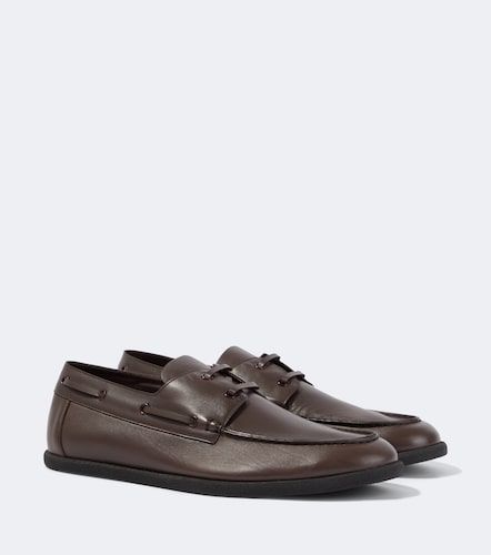 Chaussures bateau Novus en cuir - The Row - Modalova