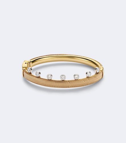 Bracelet Feelings en or 18 ct, émail noir et diamants - Nikos Koulis - Modalova