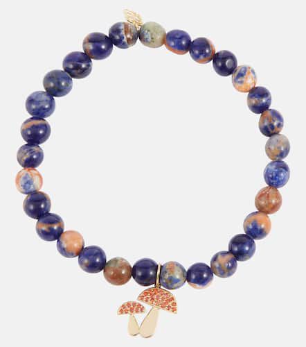 Bracelet en or 14 ct, perles, saphirs et sodalite - Sydney Evan - Modalova