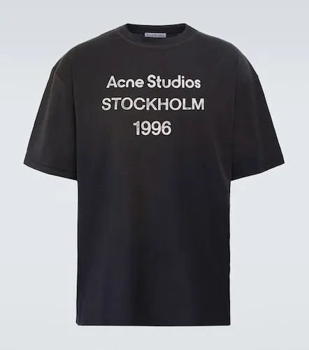 T-shirt imprimé en coton mélangé à logo - Acne Studios - Modalova
