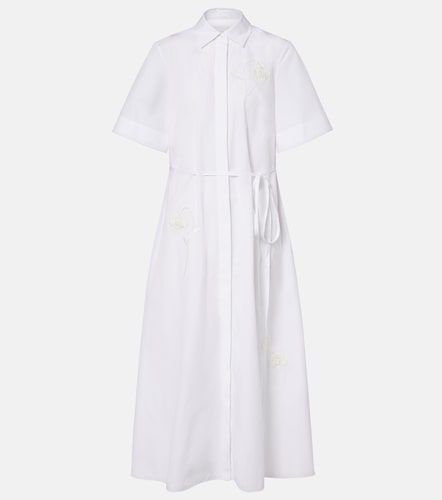 Robe chemise en coton à broderie - Erdem - Modalova
