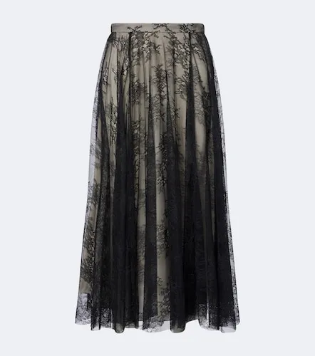 Jupe midi en dentelle à fleurs - Erdem - Modalova
