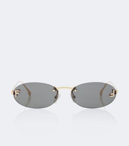 Lunettes de soleil ovales First Crystal - Fendi - Modalova