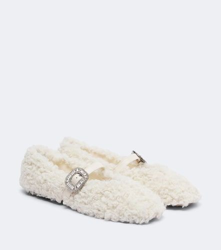 Mary Jane Pilgrim Strass en shearling - Roger Vivier - Modalova