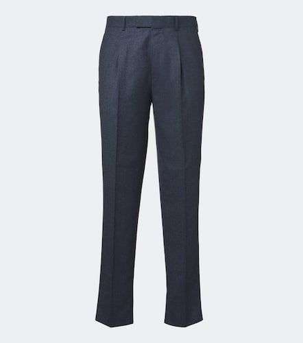 Pantalon droit en flanelle de laine - Zegna - Modalova