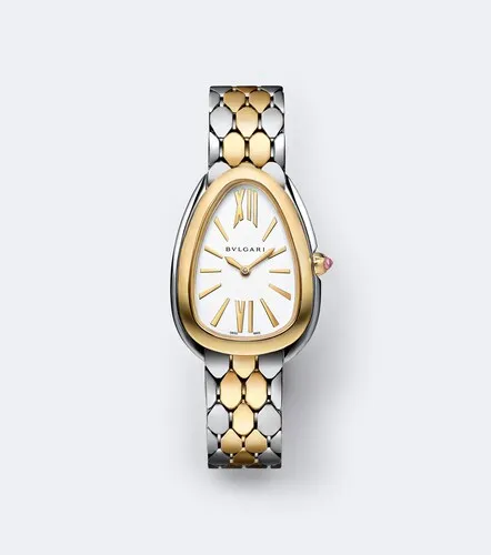 Montre Serpenti Seduttori en or 18 ct et acier inoxydable - Bvlgari - Modalova