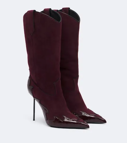 Bottes Lidia Queen of Hearts en daim - Paris Texas - Modalova