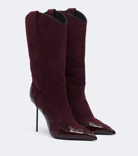 Bottes Lidia Queen of Hearts en daim - Paris Texas - Modalova