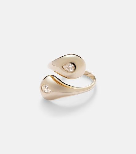 Bague Water Droplet en or 14 ct et diamants - Mateo - Modalova