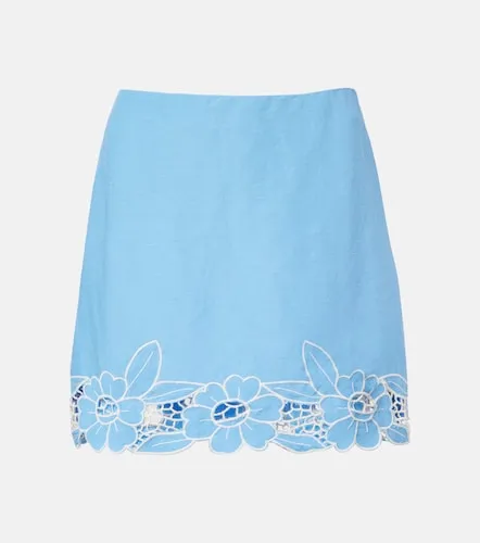 Mini-jupe Nancye en lin mélangé - Rixo - Modalova