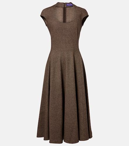 Robe midi Maisey en laine, soie et cachemire - Ralph Lauren Collection - Modalova