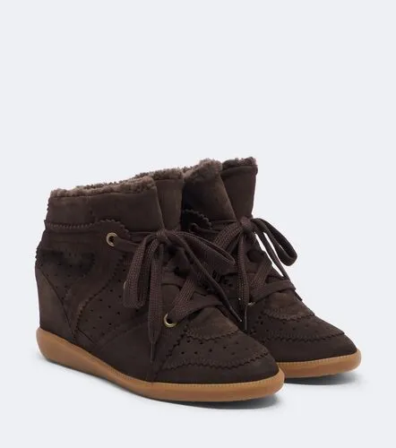 Baskets compensées Bobby en daim - Isabel Marant - Modalova