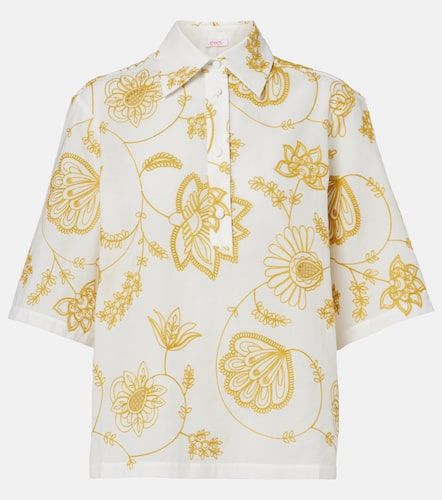 Chemise Izana brodée en coton mélangé - Eres - Modalova