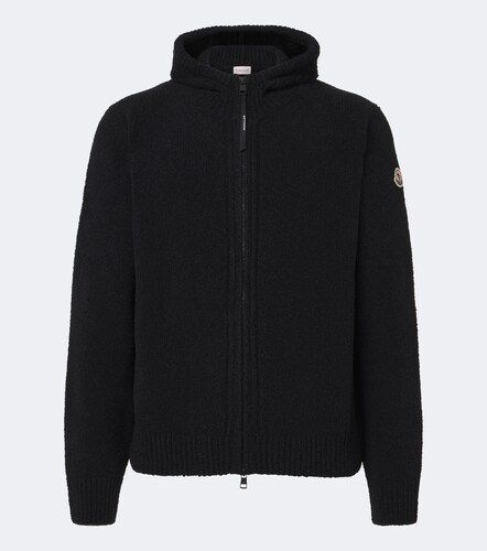 Sweat-shirt à capuche en laine mélangée - Moncler - Modalova