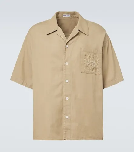 Chemise en coton à logo brodé - Loewe - Modalova