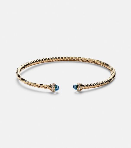 Bracelet Cablespira® Flex en or 18 ct, topazes et diamants - David Yurman - Modalova