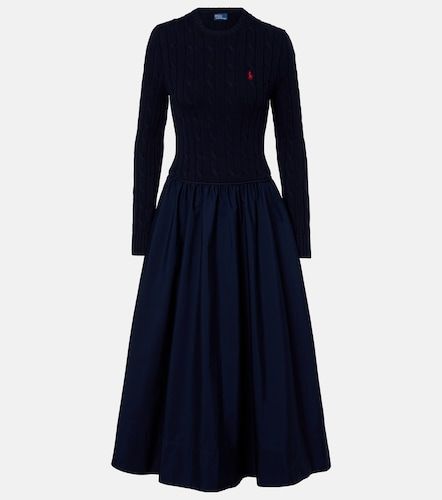 Robe longue en coton mélangé - Polo Ralph Lauren - Modalova