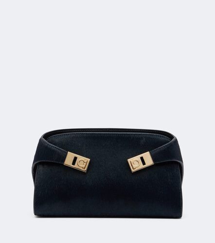 Pochette Hug Small en cuir façon poulain - Ferragamo - Modalova