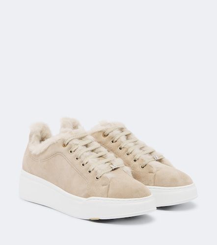 Baskets en daim et shearling - Max Mara - Modalova