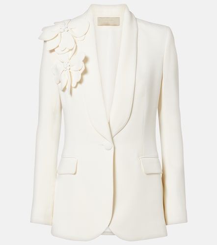Blazer à appliqués floraux - Elie Saab - Modalova