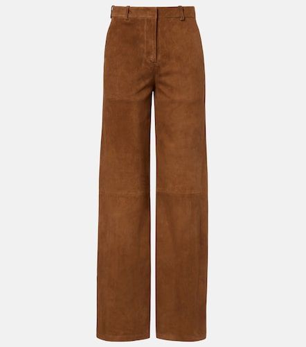 Pantalon large Coda en daim - Nour Hammour - Modalova