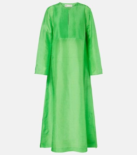 Cafetan plissé en lin et soie - Tory Burch - Modalova