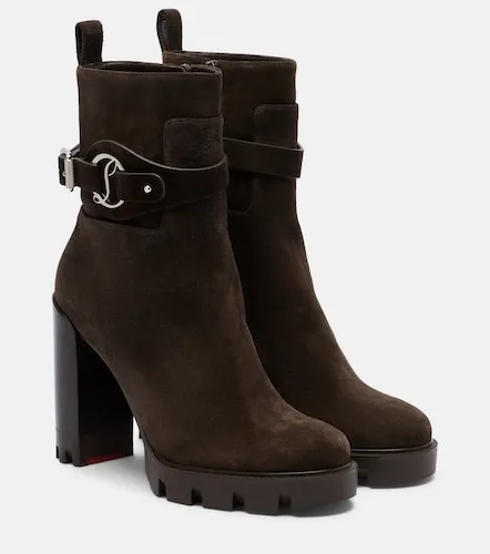 Bottines Dianouchette 100 en daim - Christian Louboutin - Modalova