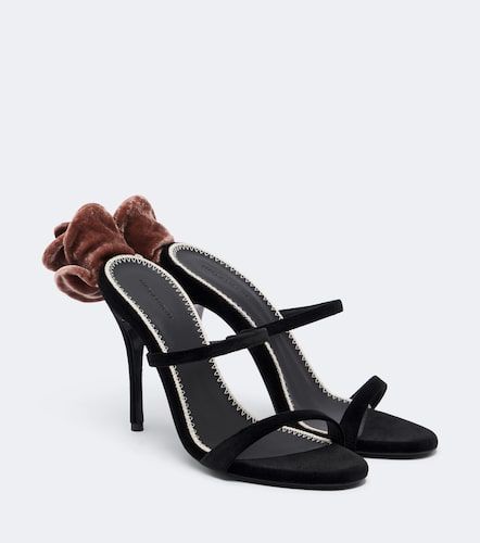 Mules en velours à appliqués - Magda Butrym - Modalova