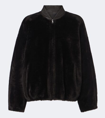 Veste bomber réversible Violet en shearling et cuir - Arma - Modalova