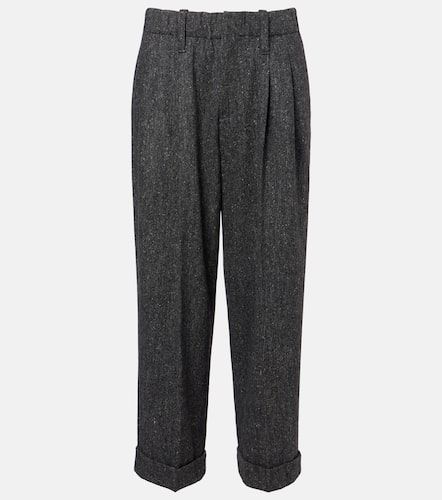 Pantalon fuselé en laine mélangée - Brunello Cucinelli - Modalova