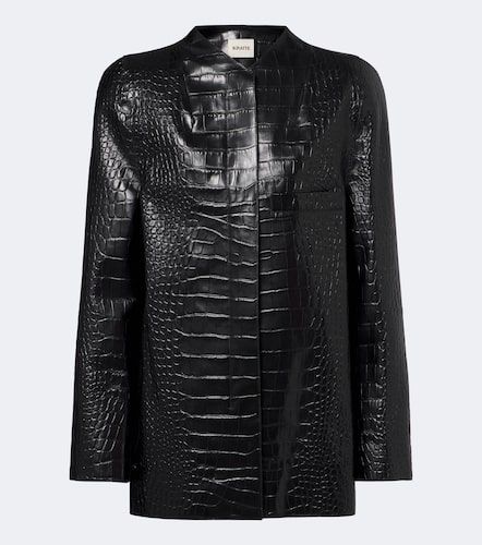 Manteau Sadie en cuir effet croco - Khaite - Modalova