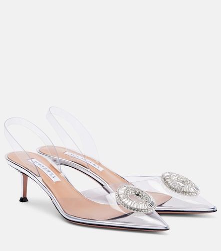 Escarpins slingback Crystal Hoop 50 en PVC - Aquazzura - Modalova