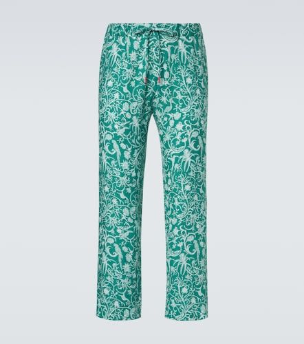 Kiton Pantalon imprimé en lin - Kiton - Modalova