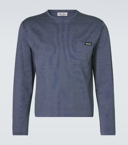 Miu Miu T-shirt rayé en coton - Miu Miu - Modalova