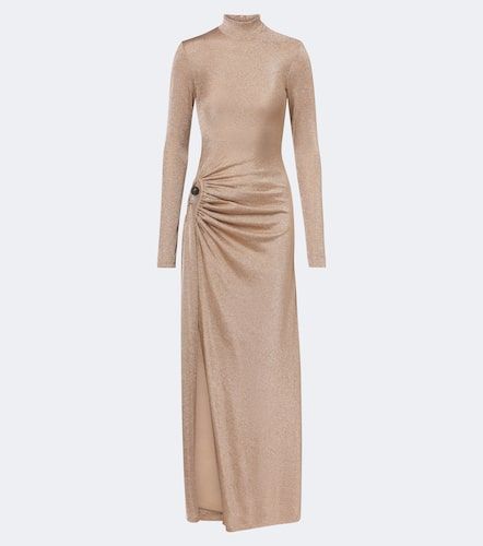 Robe longue en lamé à ornements - Christopher Esber - Modalova