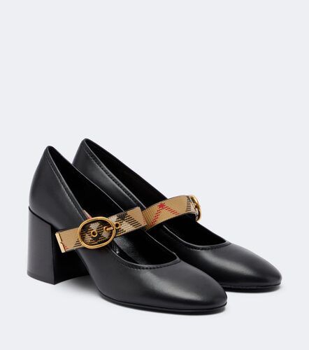 Escarpins Robin en cuir Check - Burberry - Modalova
