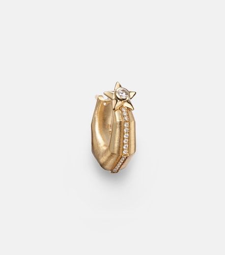 Boucle d'oreille unique Baba Small en or 18 ct et diamants - Marie Lichtenberg - Modalova