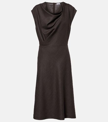 Robe midi en laine mélangée - Brunello Cucinelli - Modalova