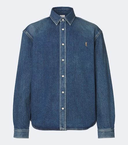 Chemise Cassandre en denim - Saint Laurent - Modalova